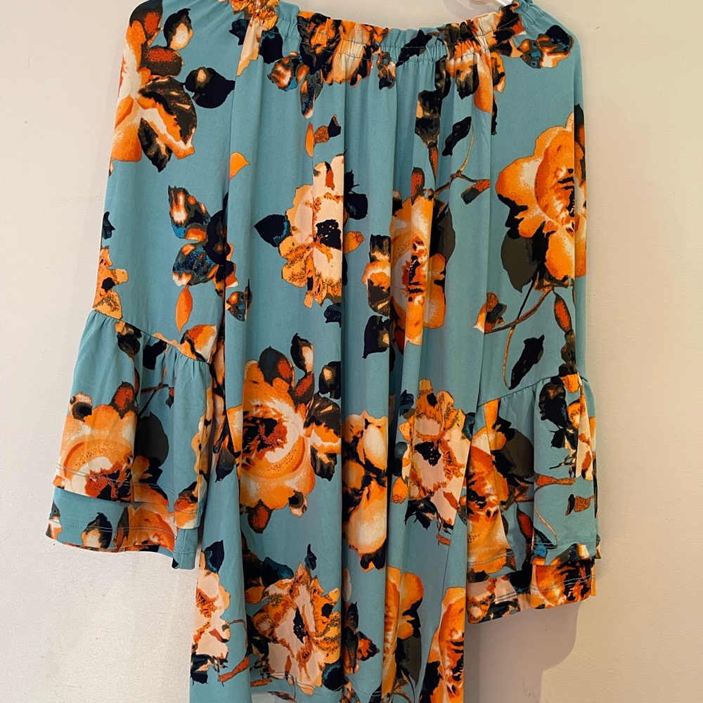 Denim&Co Green Asymmetrical High-Low Skirt Resort Wear
